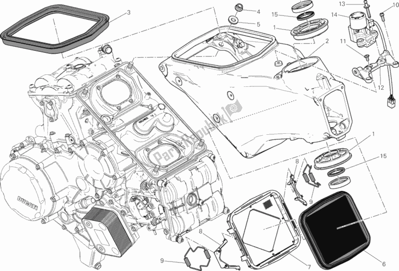 All parts for the Frame of the Ducati Superbike 1199 Panigale ABS 2013